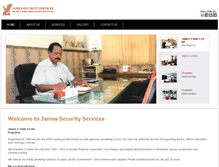 Tablet Screenshot of jamessecurityservices.com